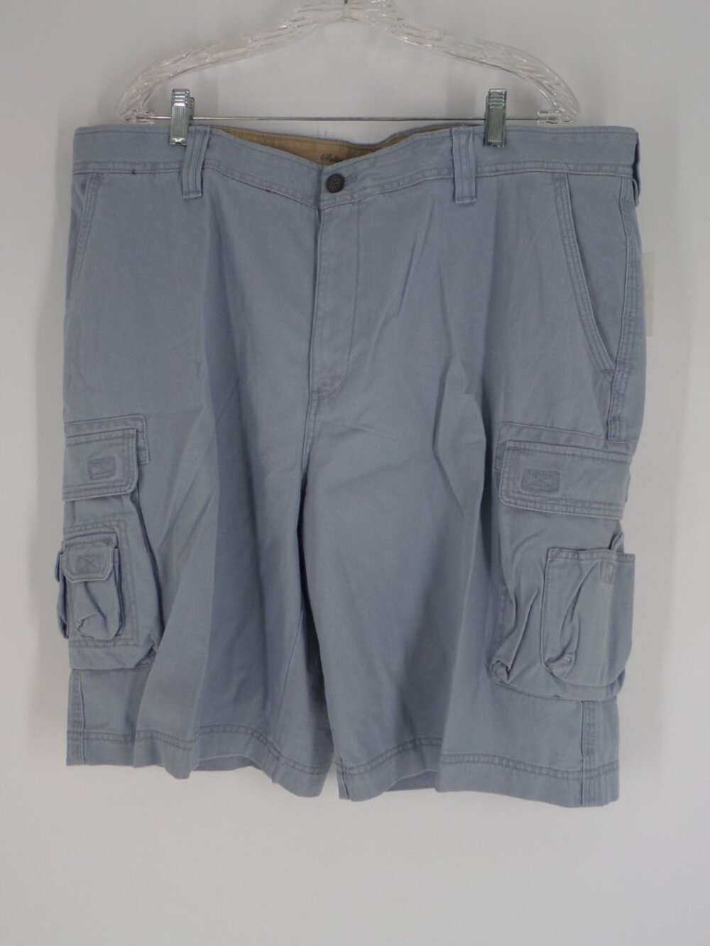 Izod Saltwater Chinos Blue Cargo Shorts SZ 44W New With Tags